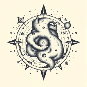 Top View Universe Tattoo