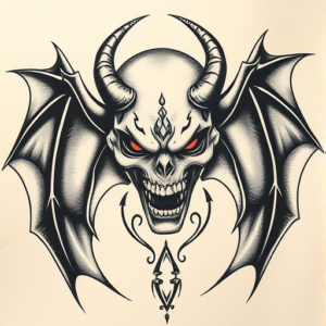 Top View Vampire Tattoo