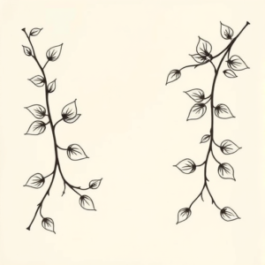 Top View Vine Tattoo