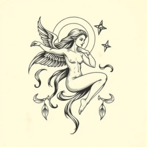 Top View Virgo Tattoo