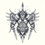 Top View Warrior Tattoo