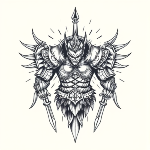 Top View Warrior Tattoo