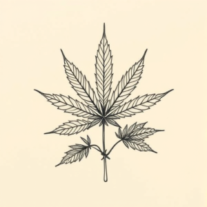 Top View Weed Tattoo