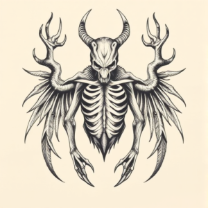 Top View Wendigo Tattoo
