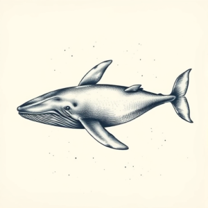 Top View Whale Tattoo