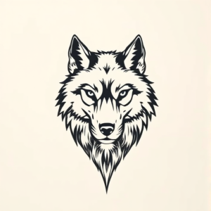 Top View Wolf Tattoo