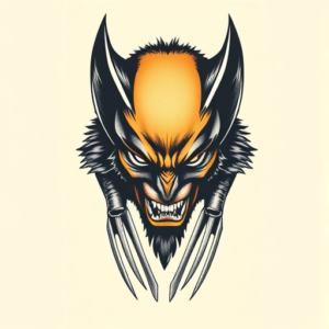 Top View Wolverine Tattoo