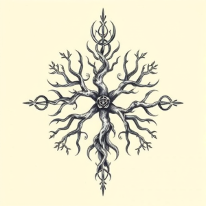 Top View Yggdrasil Tattoo