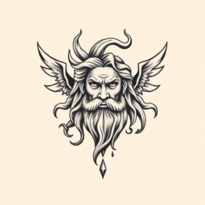 Top View Zeus Tattoo