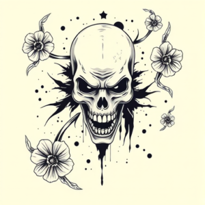 Top View Zombie Tattoo