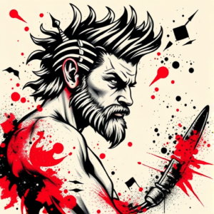 Trash Polka Achilles Tattoo