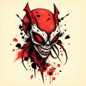 Trash Polka Alien Tattoo