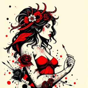 Trash Polka Aphrodite Tattoo