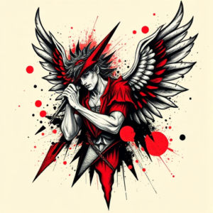 Trash Polka Archangel Tattoo