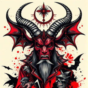 Trash Polka Baphomet Tattoo