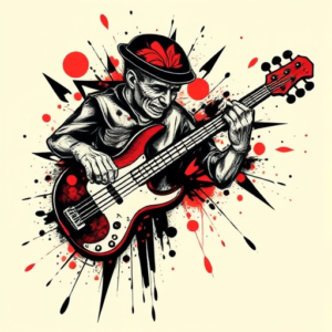 Trash Polka Bass Tattoo