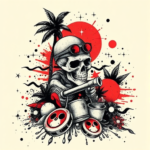 Trash Polka Beach Tattoo