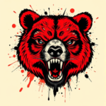 Trash Polka Bear Tattoo