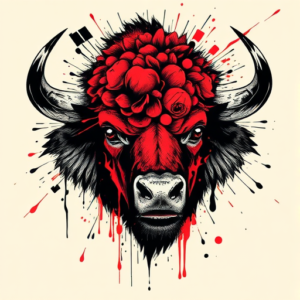 Trash Polka Buffalo Tattoo