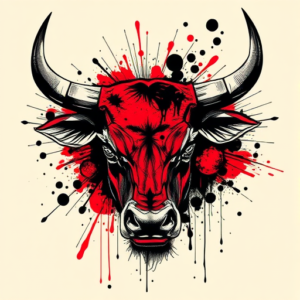 Trash Polka Bull Tattoo