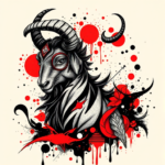 Trash Polka Capricorn Tattoo