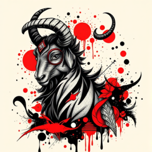 Trash Polka Capricorn Tattoo