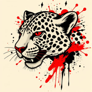 Trash Polka Cheetah Tattoo