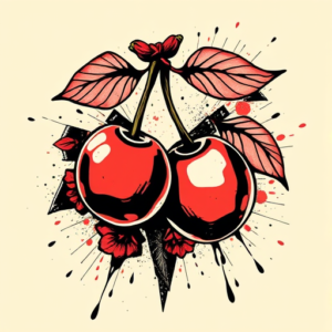 Trash Polka Cherry Tattoo