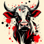 Trash Polka Cow Tattoo