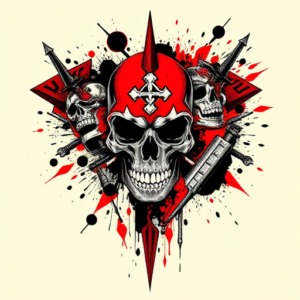 Trash Polka Crusader Tattoo