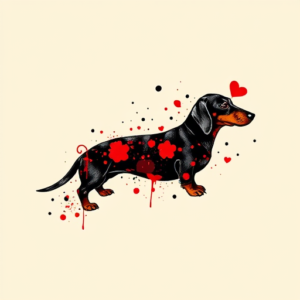 Trash Polka Dachshund Tattoo