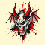 Trash Polka Devil Tattoo