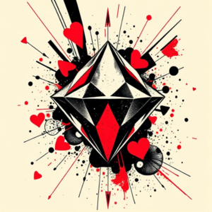 Trash Polka Diamond Tattoo