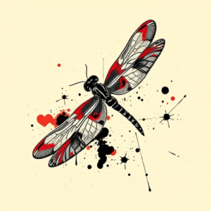 Trash Polka Dragonfly Tattoo