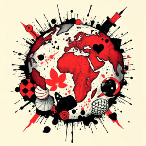 Trash Polka Earth Tattoo