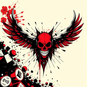 Trash Polka Evangelion Tattoo