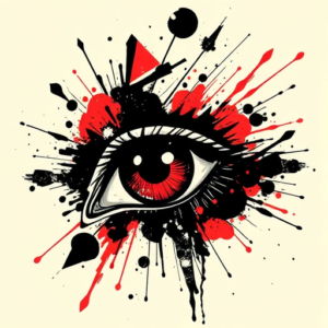 Trash Polka Eye Tattoo