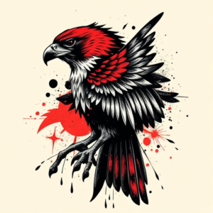 Trash Polka Falcon Tattoo