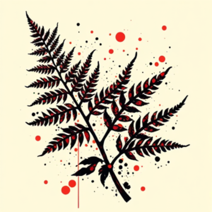 Trash Polka Fern Tattoo