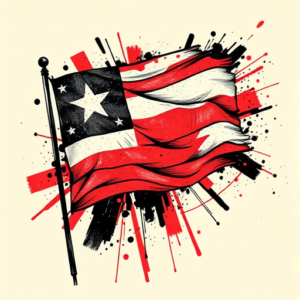 Trash Polka Flag Tattoo