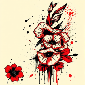 Trash Polka Gladiolus Tattoo