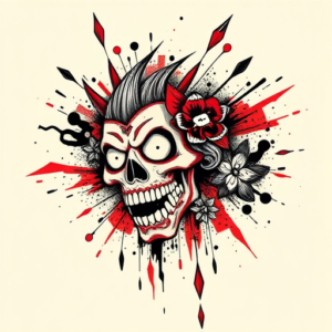 Trash Polka Hannya Tattoo