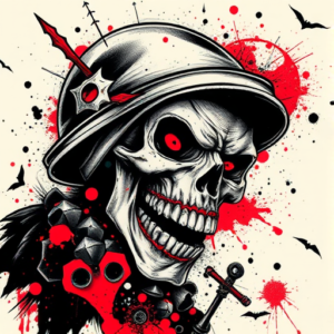 Trash Polka Horror Tattoo