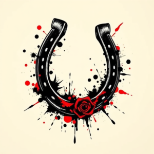 Trash Polka Horseshoe Tattoo