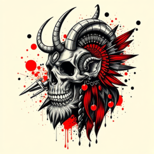 Trash Polka Horus Tattoo