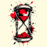 Trash Polka Hourglass Tattoo