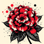 Trash Polka Hydrangea Tattoo