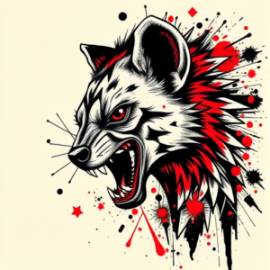 Trash Polka Hyena Tattoo