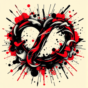 Trash Polka Infinity Tattoo