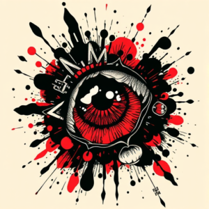 Trash Polka Iris Tattoo